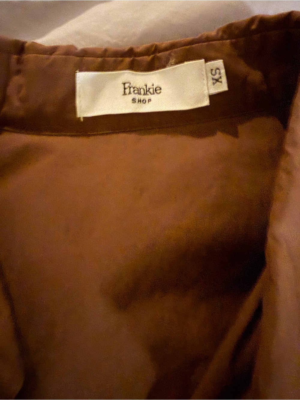 The Frankie Shop Lui Short Set in Chocolate Brown XS - Picture 4 of 4